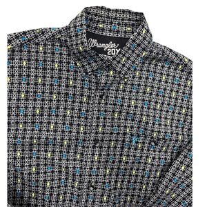 Wrangler 20X Competition Advanced Comfort‎ Geometric Print Shirt Men's